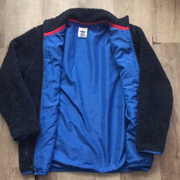 Old Navy Boys Sherpa Zip Up Sweater Large 10-12 Years - Picture 2 of 10